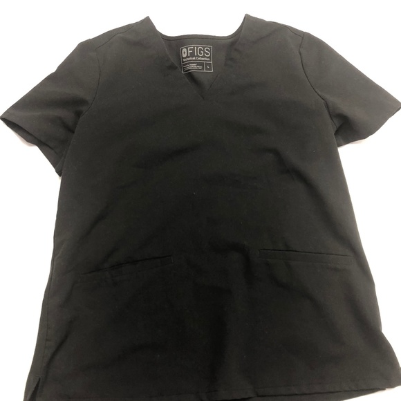 Figs black technical collection scrub top - Picture 1 of 2